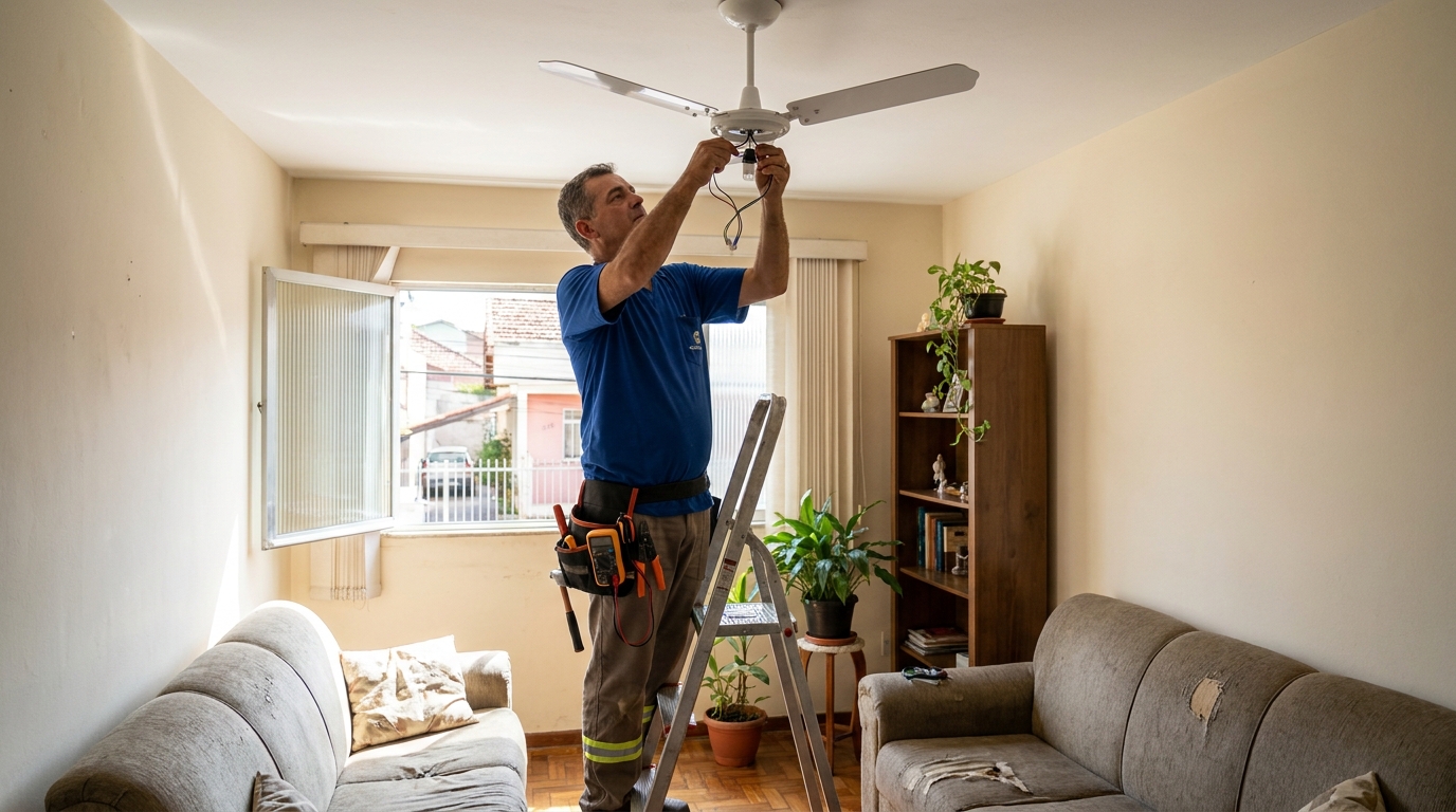 Montagem de Ventilador em Governador Valadares‑MG